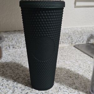 Starbucks Black Textured Studded Tumbler MATTE GREEN